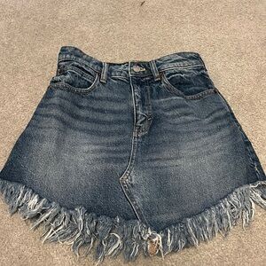 Free people denim skirt